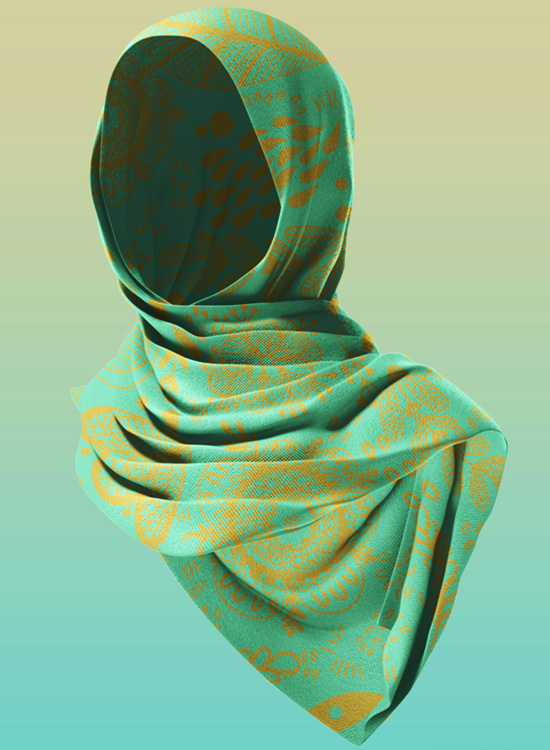 A custom scarf to match your image